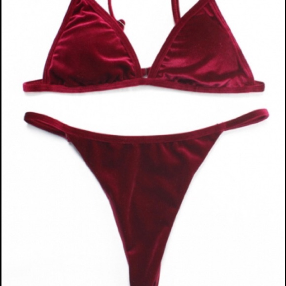 Velvet Brazilian thong bikini NWOT